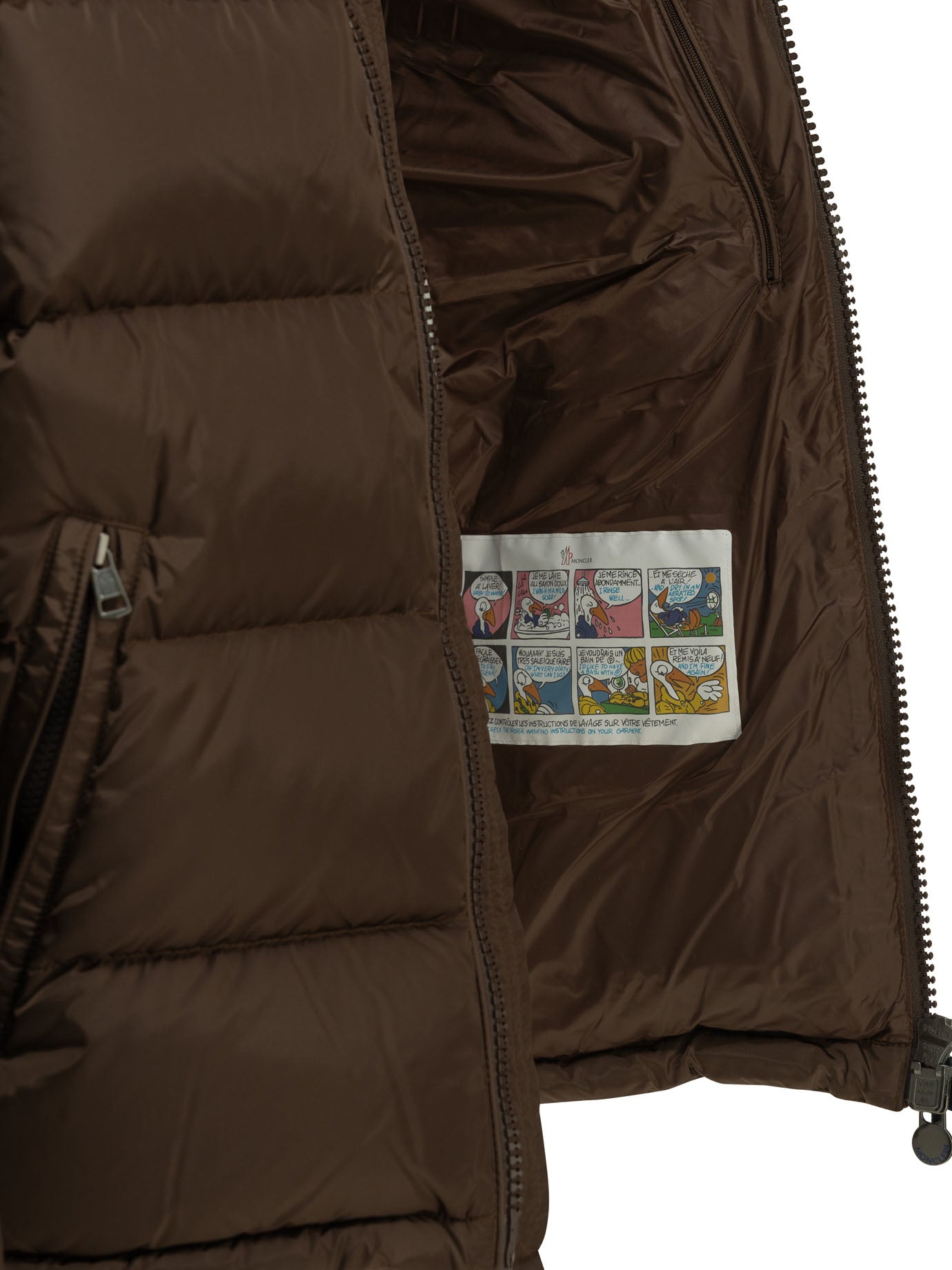 Moncler "Maya" Short Down Jacket - Brown