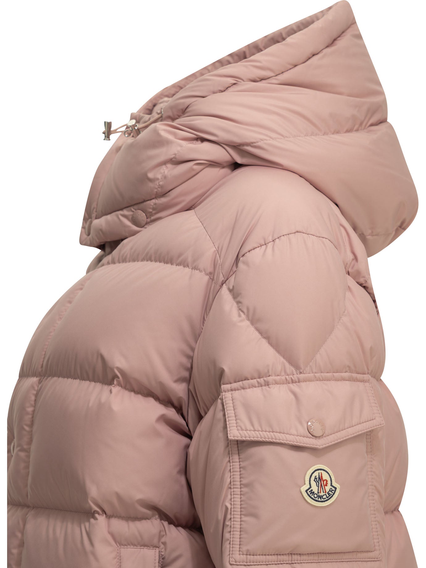 Moncler "Maya 70" Short Down Jacket - Pink