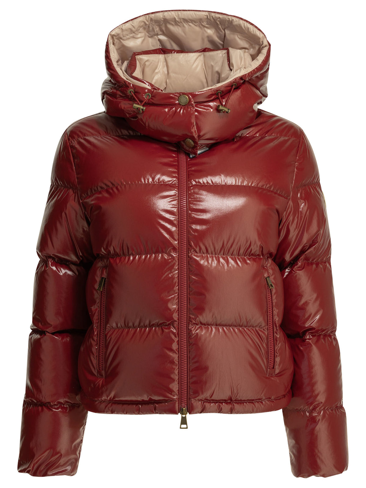Moncler "Niveole" Short Down Jacket - Bordeaux