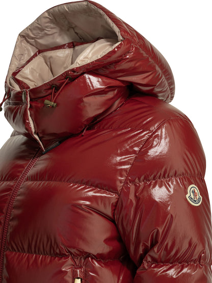 Moncler "Niveole" Short Down Jacket - Bordeaux