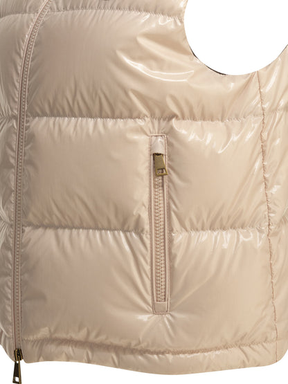 Moncler "Niverolle" Sleeveless Jacket - Pink