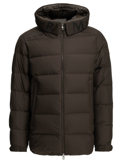 Moncler "Orvelle" Short Down Jacket - Brown