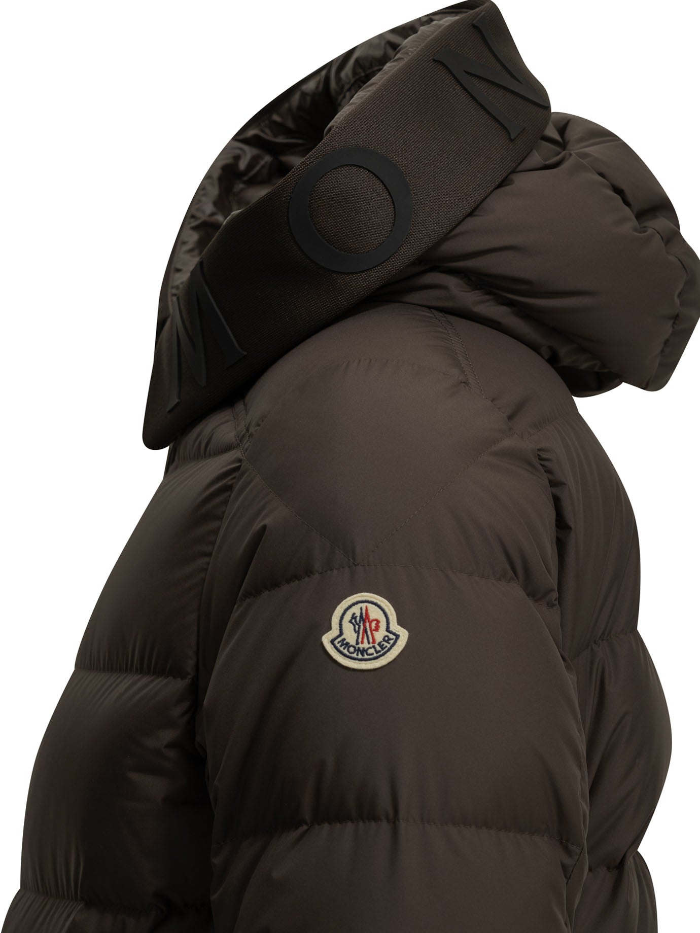 Moncler "Orvelle" Short Down Jacket - Brown