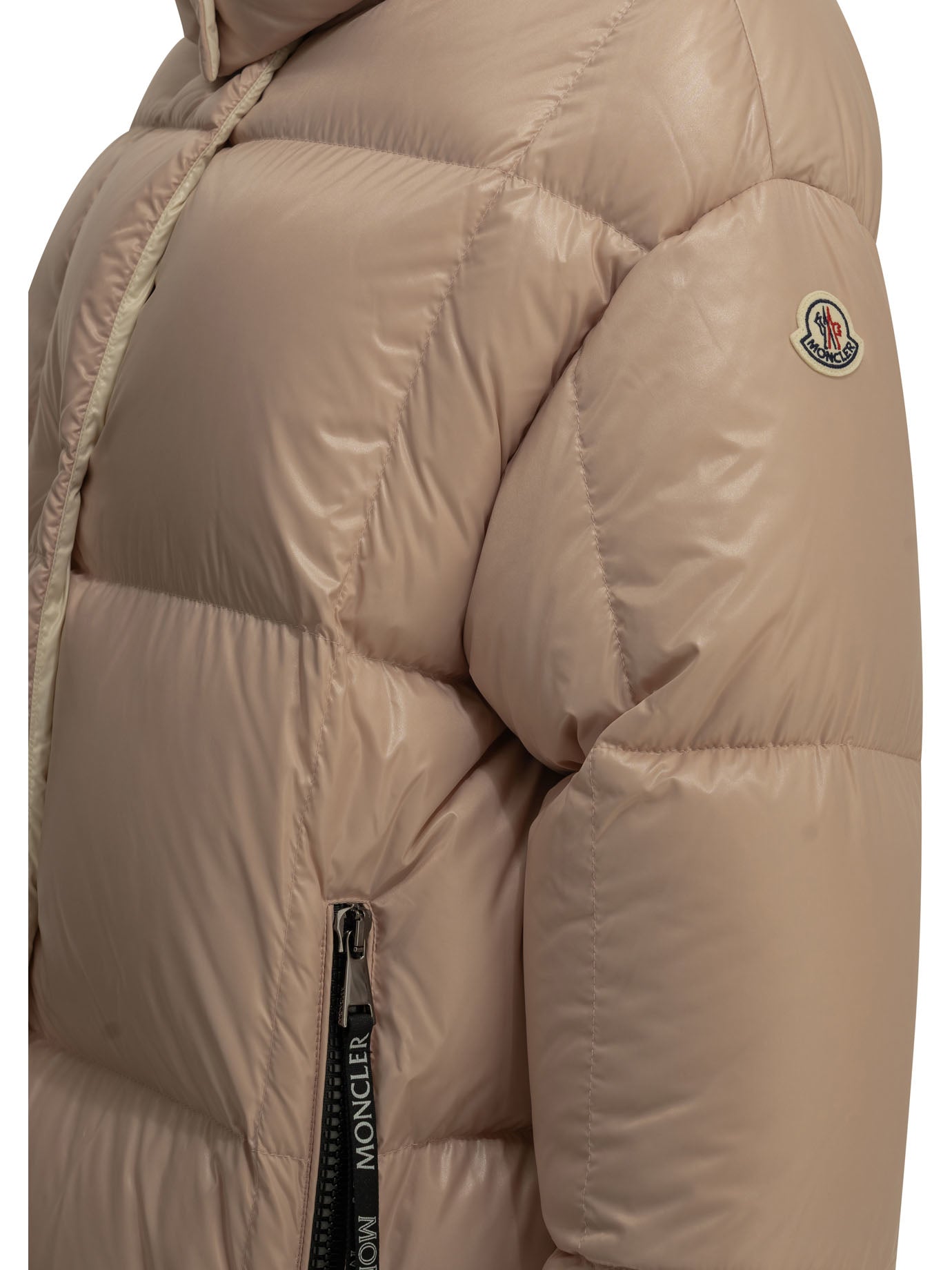 Moncler "Parana" Short Down Jacket - Pink