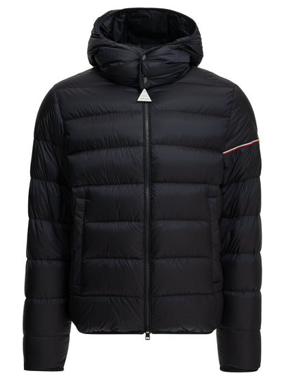 Moncler "Ravenlock" Short Down Jacket - Blue