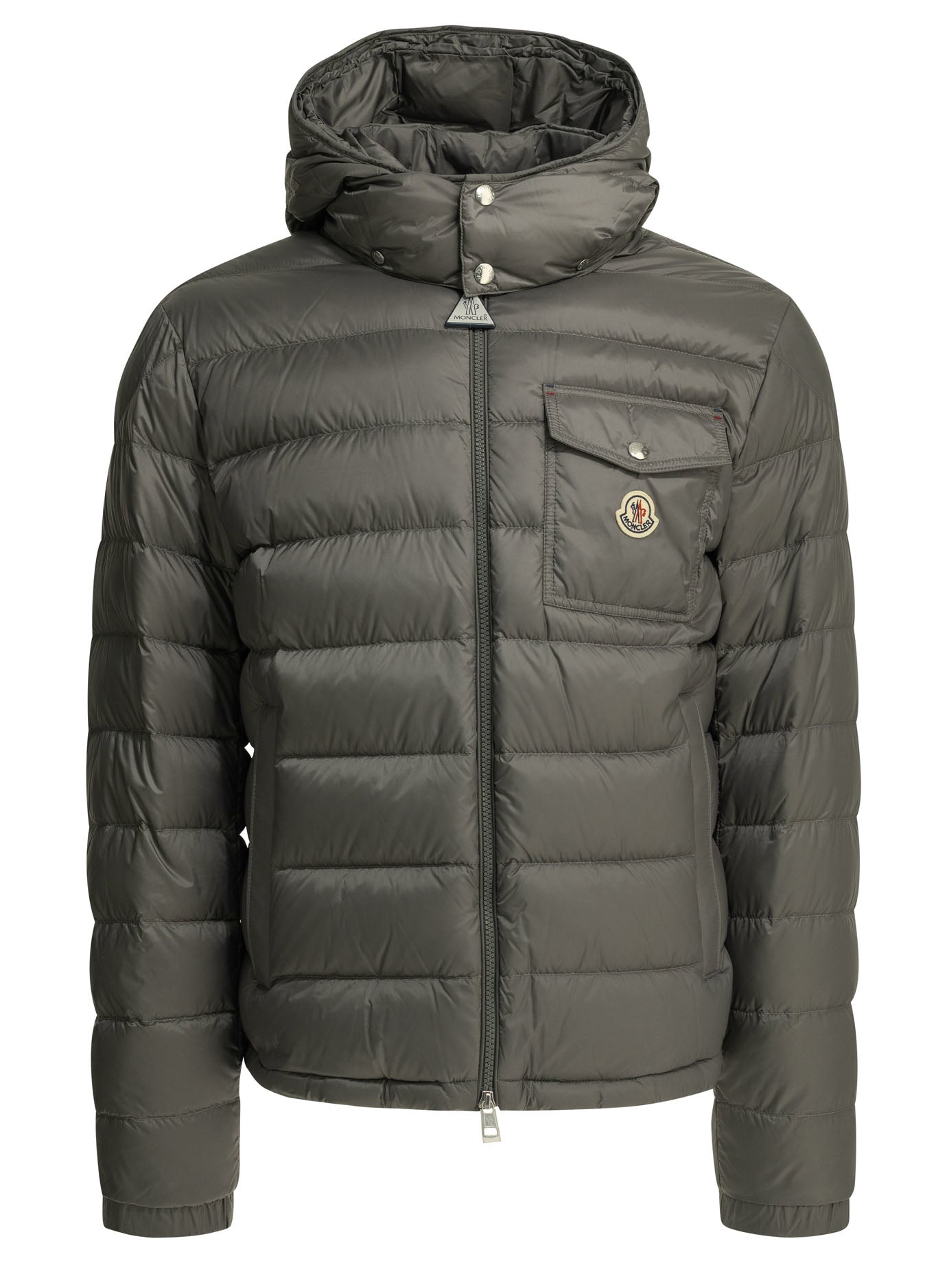 Moncler "Verith" Short Down Jacket - Grey