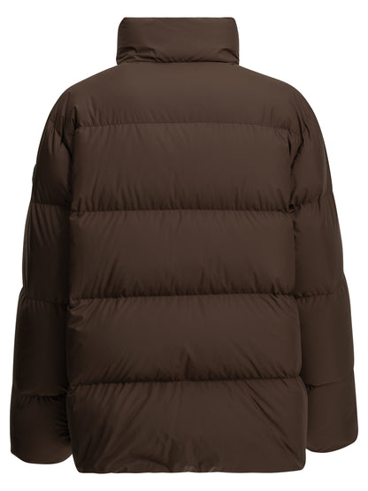 Moncler "Vivantesse" Short Down Jacket - Brown