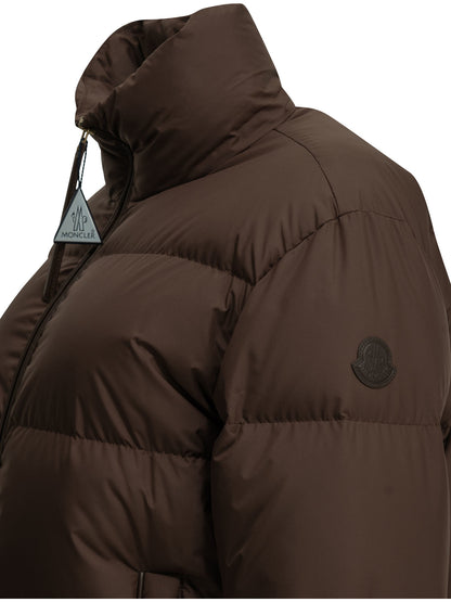 Moncler "Vivantesse" Short Down Jacket - Brown
