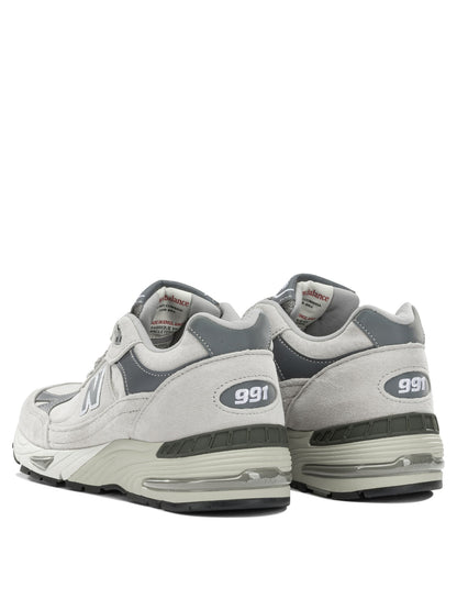 New Balance "Made in UK 991V1" Low-Top Sneakers - Grey