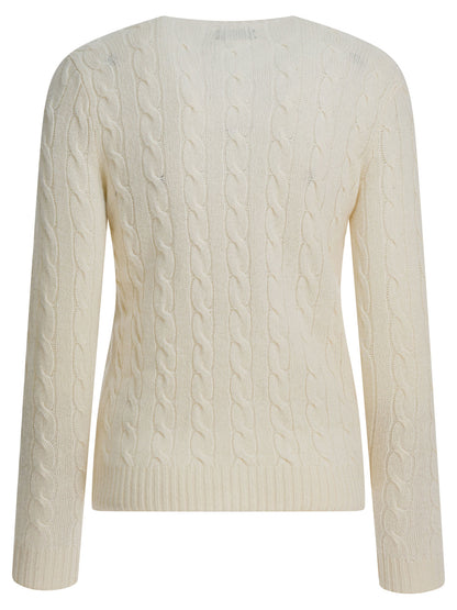 Polo Ralph Lauren Crewneck sweater with logo - White