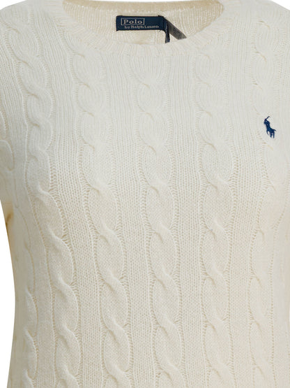 Polo Ralph Lauren Crewneck sweater with logo - White