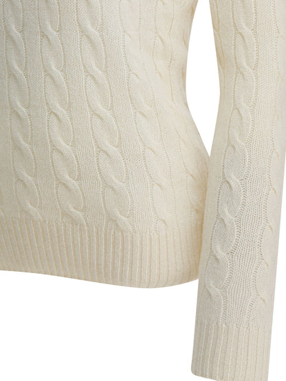 Polo Ralph Lauren Crewneck sweater with logo - White