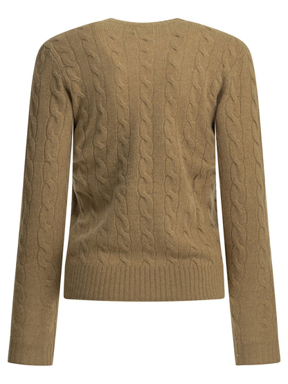 Polo Ralph Lauren Crew-neck sweater with logo - Beige