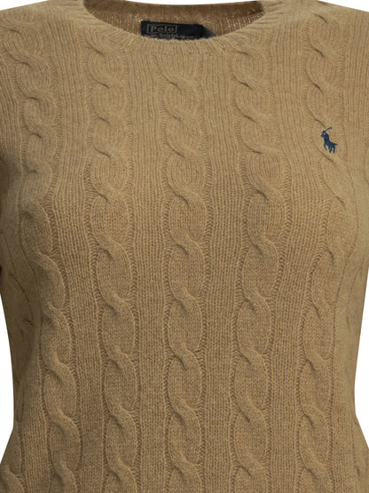Polo Ralph Lauren Crew-neck sweater with logo - Beige
