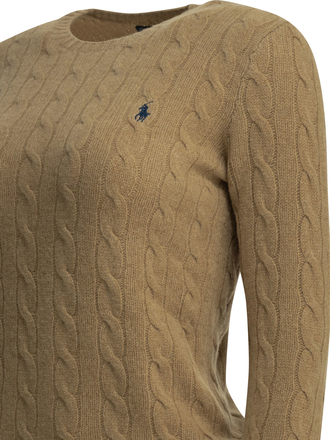 Polo Ralph Lauren Crew-neck sweater with logo - Beige