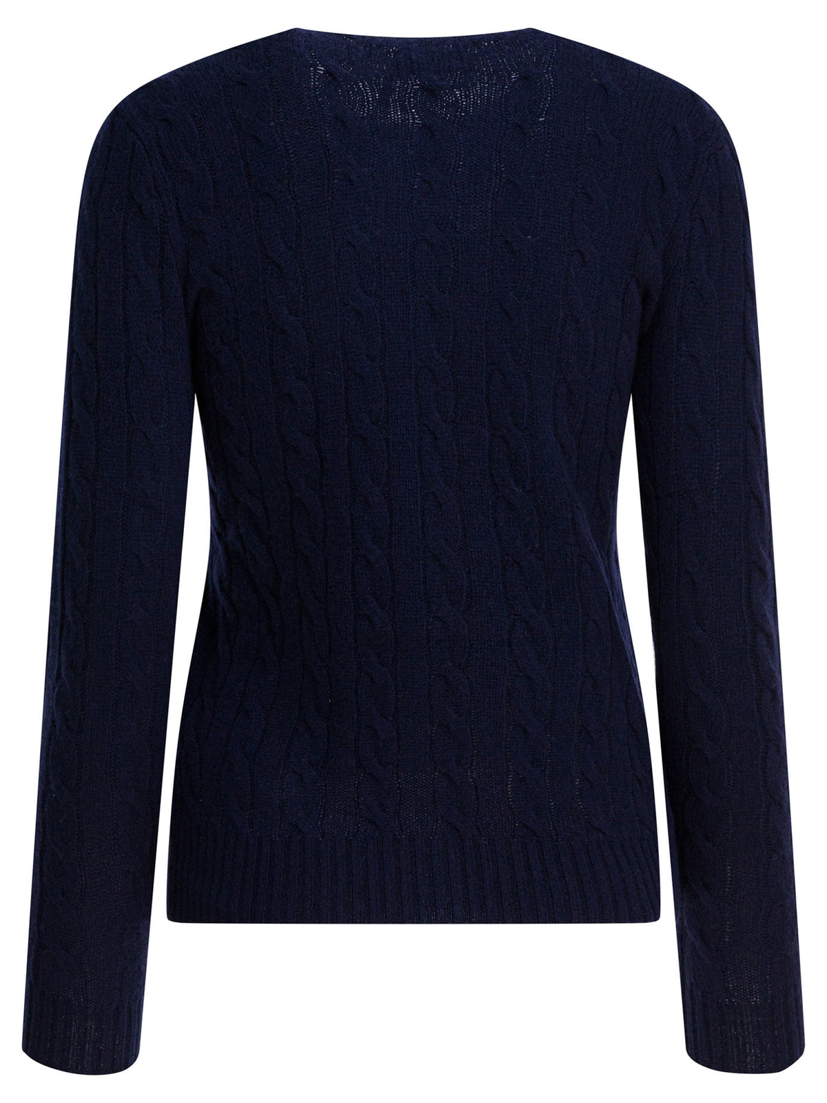 Polo Ralph Lauren Crew-neck sweater with logo made of wool and cashmere - Blue