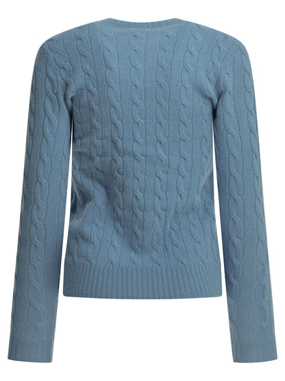 Polo Ralph Lauren Crew-neck sweater with logo - Light Blue