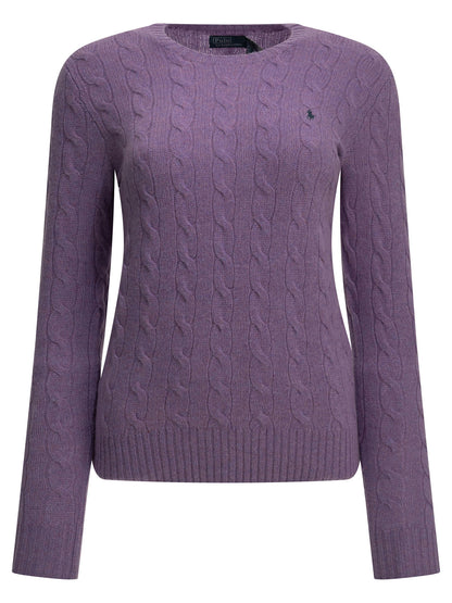 Polo Ralph Lauren Crew-neck sweater with logo - Purple