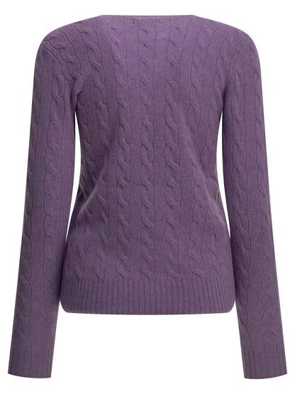 Polo Ralph Lauren Crew-neck sweater with logo - Purple