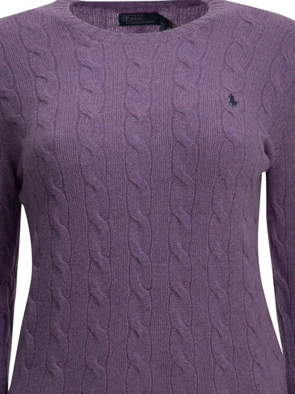 Polo Ralph Lauren Crew-neck sweater with logo - Purple