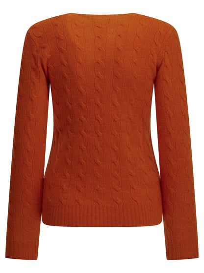 Polo Ralph Lauren Crew-neck sweater with logo - Orange