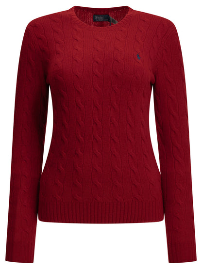 Polo Ralph Lauren Crew-neck sweater with logo - Red