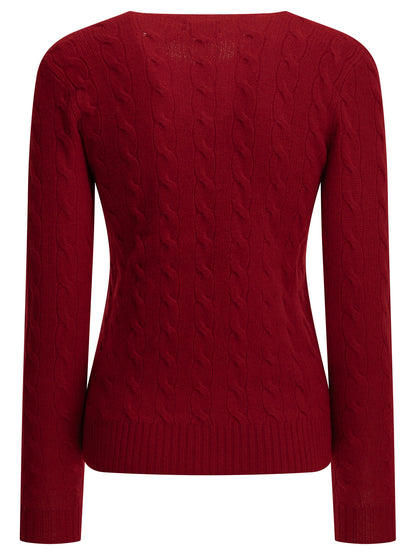 Polo Ralph Lauren Crew-neck sweater with logo - Red