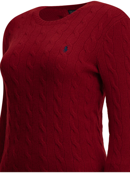 Polo Ralph Lauren Crew-neck sweater with logo - Red