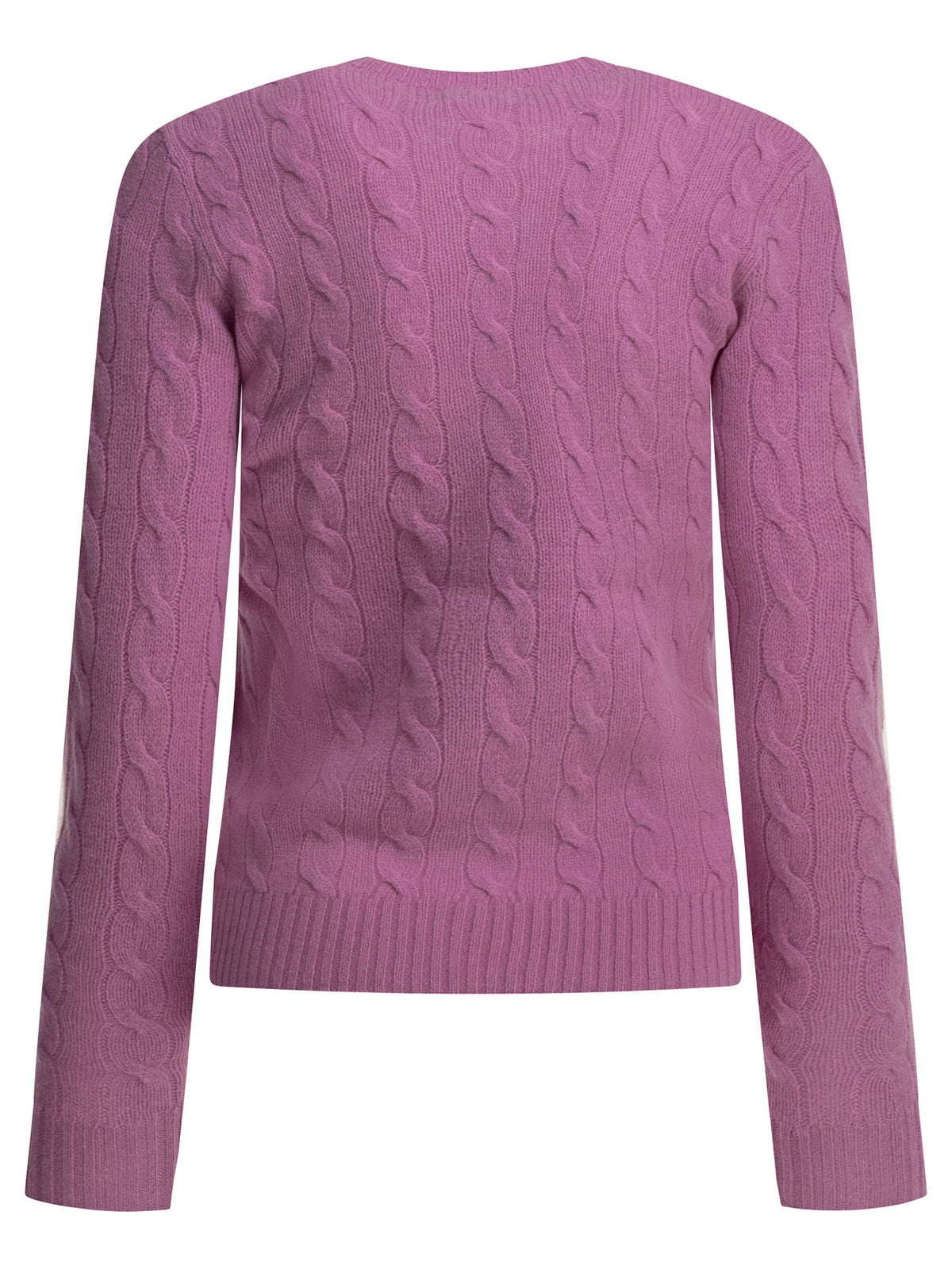 Polo Ralph Lauren Crew-neck sweater with logo - Fuchsia