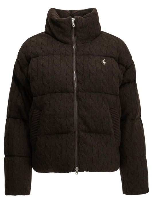 Polo Ralph Lauren Wool and Cashmere Bomber Jacket - Brown