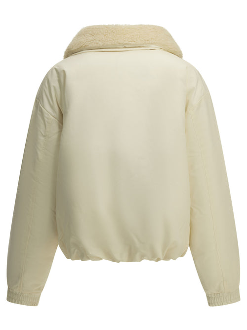 Polo Ralph Lauren Short down jacket with logo - White