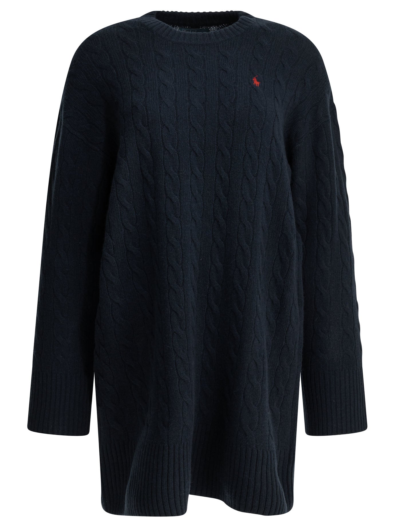 Polo Ralph Lauren Short knit dress with logo - Blue