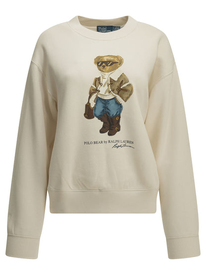 Polo Ralph Lauren "Polo Bear" Crew-Neck Sweatshirt - White
