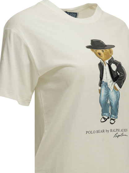 Polo Ralph Lauren "Holiday Polo Bear" Crew-Neck T-Shirt - White