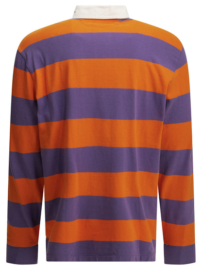 Polo Ralph Lauren "Rugby" Button-Down Polo Shirt - Purple