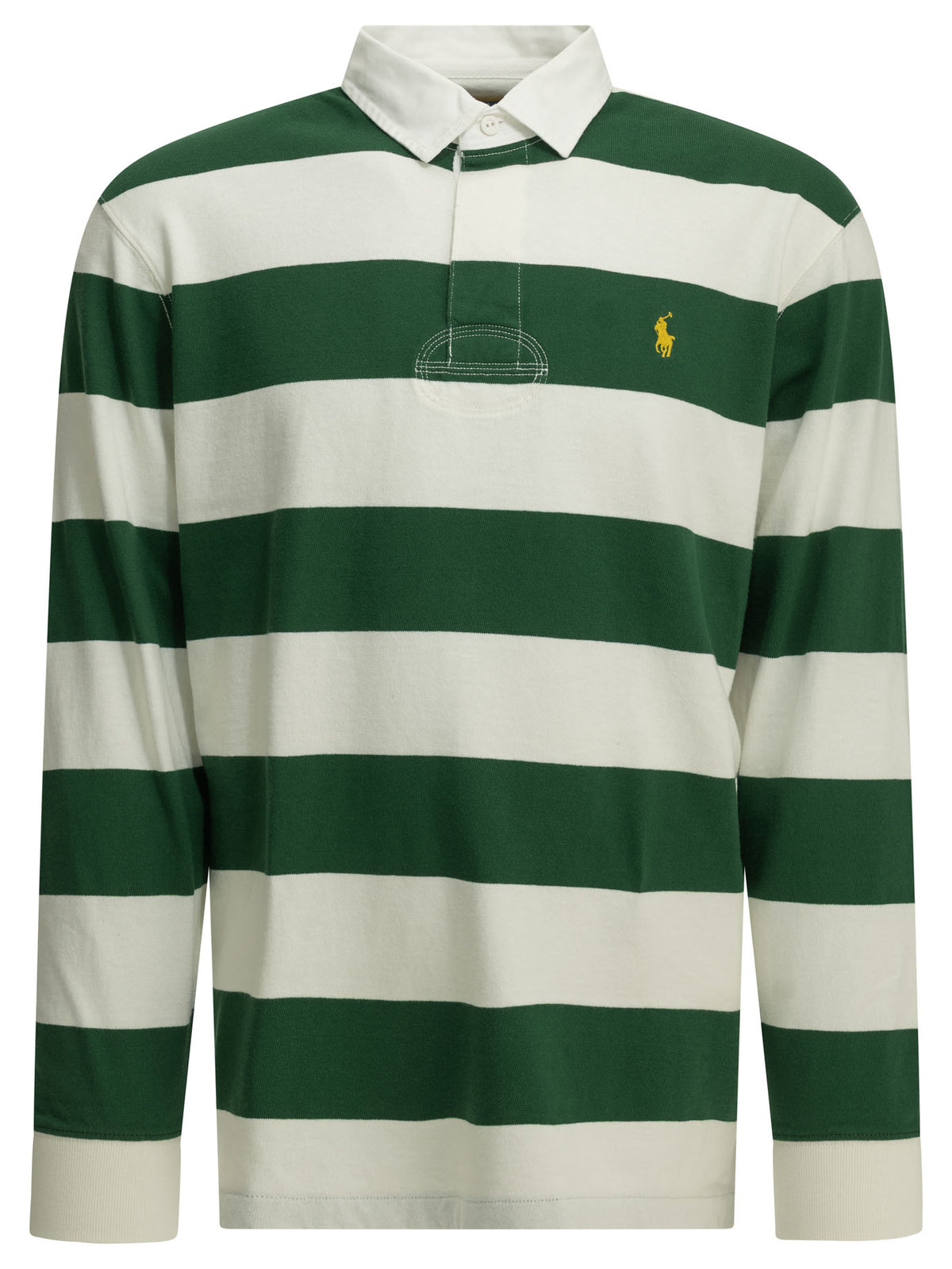 Polo Ralph Lauren "Rubgy" Button-Down Polo Shirt - Green