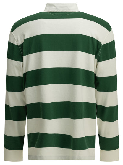 Polo Ralph Lauren "Rubgy" Button-Down Polo Shirt - Green