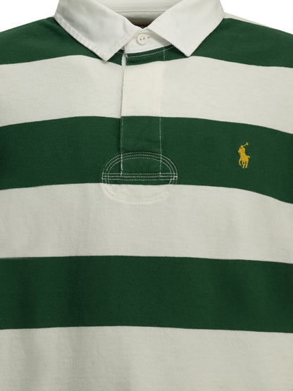 Polo Ralph Lauren "Rubgy" Button-Down Polo Shirt - Green