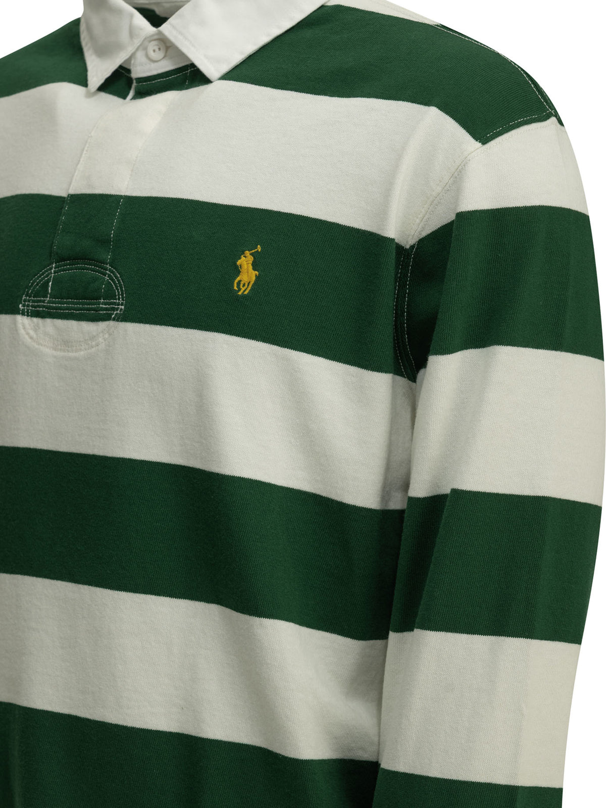 Polo Ralph Lauren "Rubgy" Button-Down Polo Shirt - Green