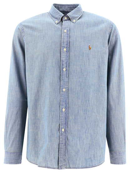 Polo Ralph Lauren Custom-fit casual chambray shirt - Light Blue
