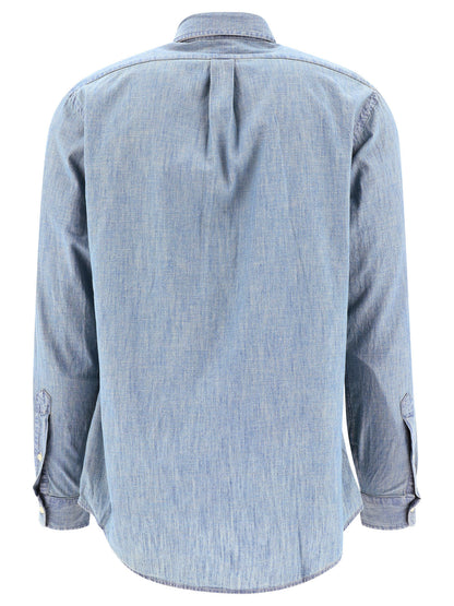 Polo Ralph Lauren Custom-fit casual chambray shirt - Light Blue