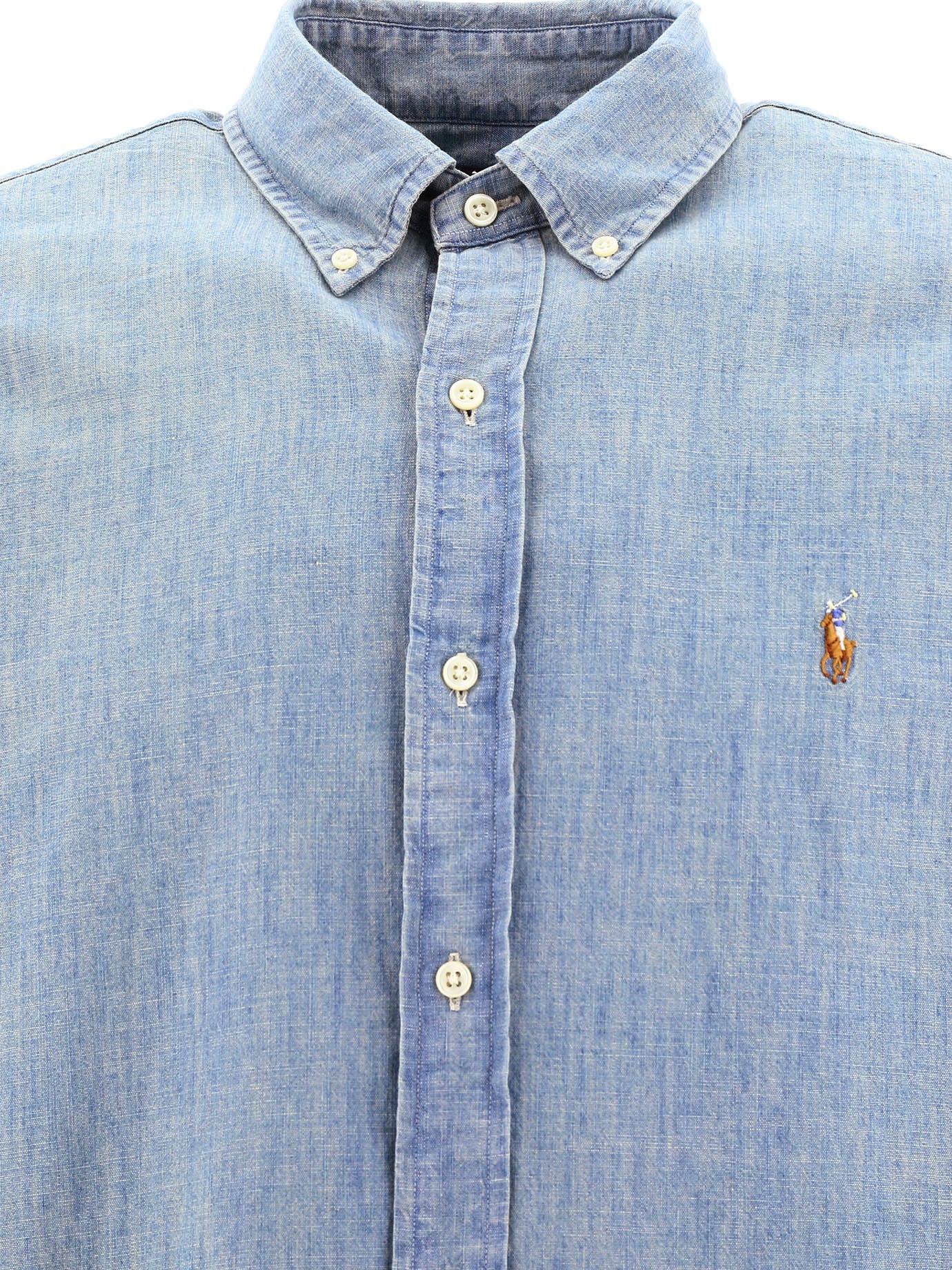 Polo Ralph Lauren Custom-fit casual chambray shirt - Light Blue
