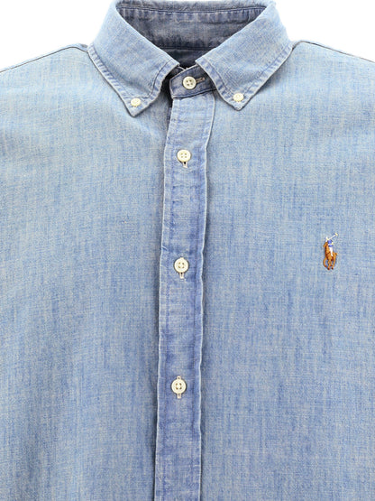 Polo Ralph Lauren Custom-fit casual chambray shirt - Light Blue