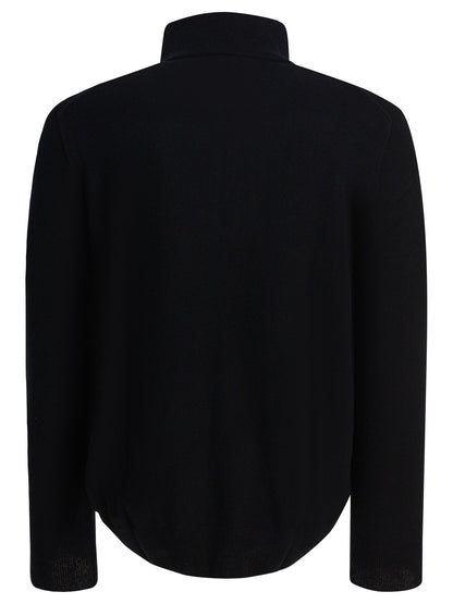 Polo Ralph Lauren Wool Sweater with a Half-Zip - Black
