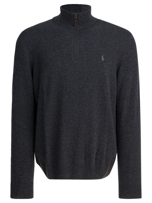 Polo Ralph Lauren Sweater with a half-zip and logo - Grey