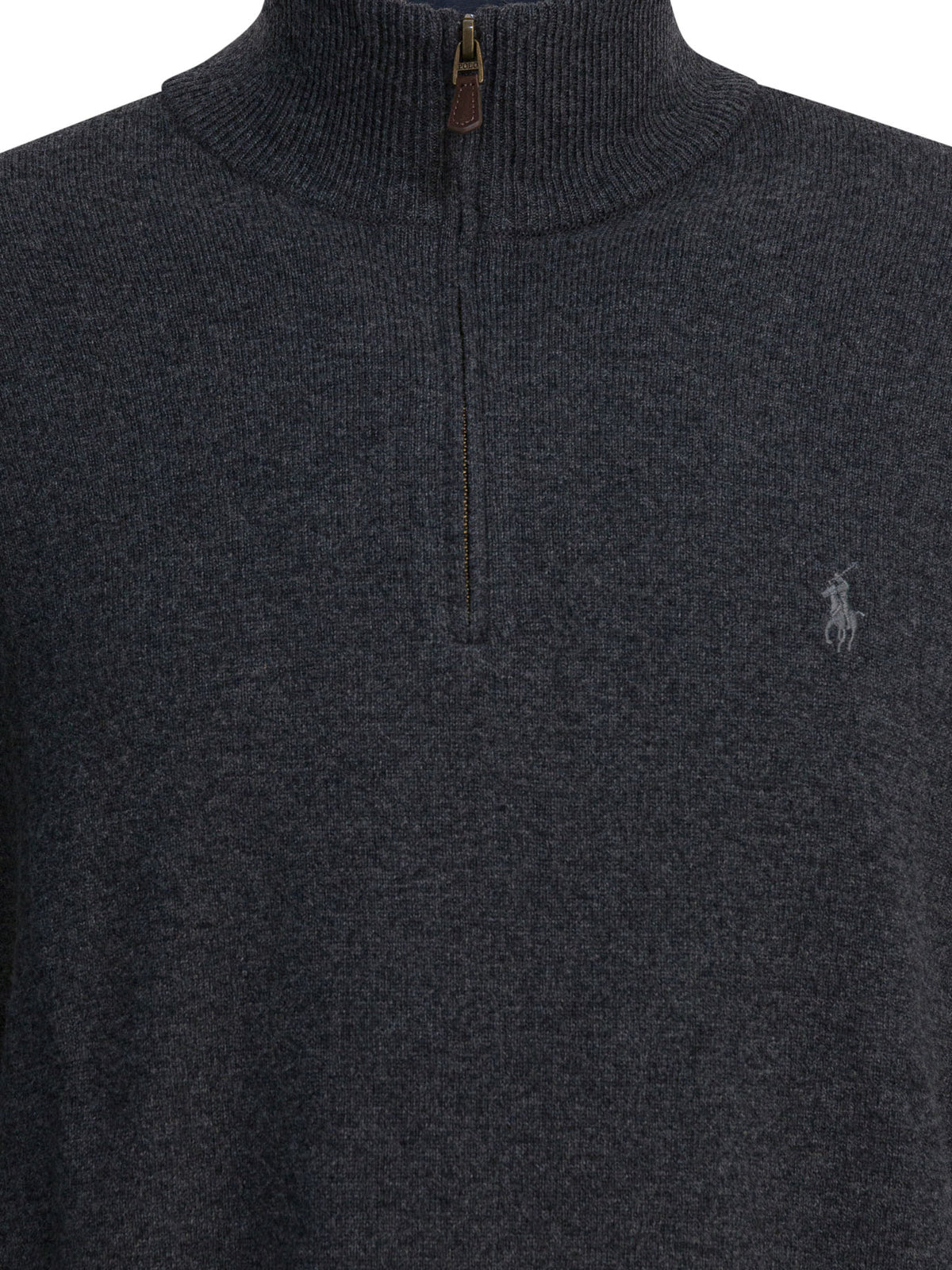 Polo Ralph Lauren Sweater with a half-zip and logo - Grey