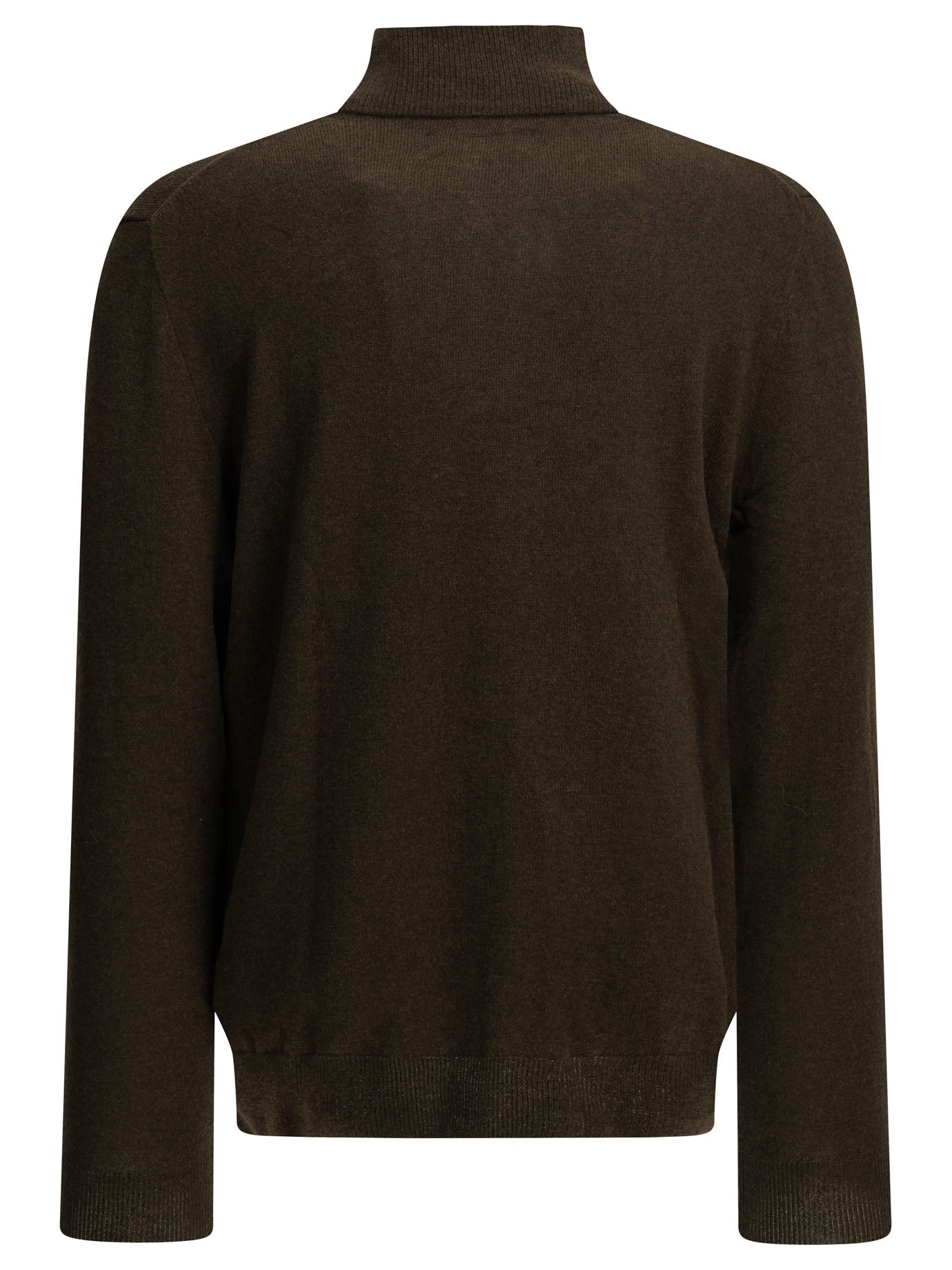 Polo Ralph Lauren Sweater with a half-zip and logo - Brown