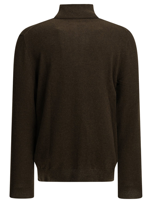 Polo Ralph Lauren Sweater with a half-zip and logo - Brown