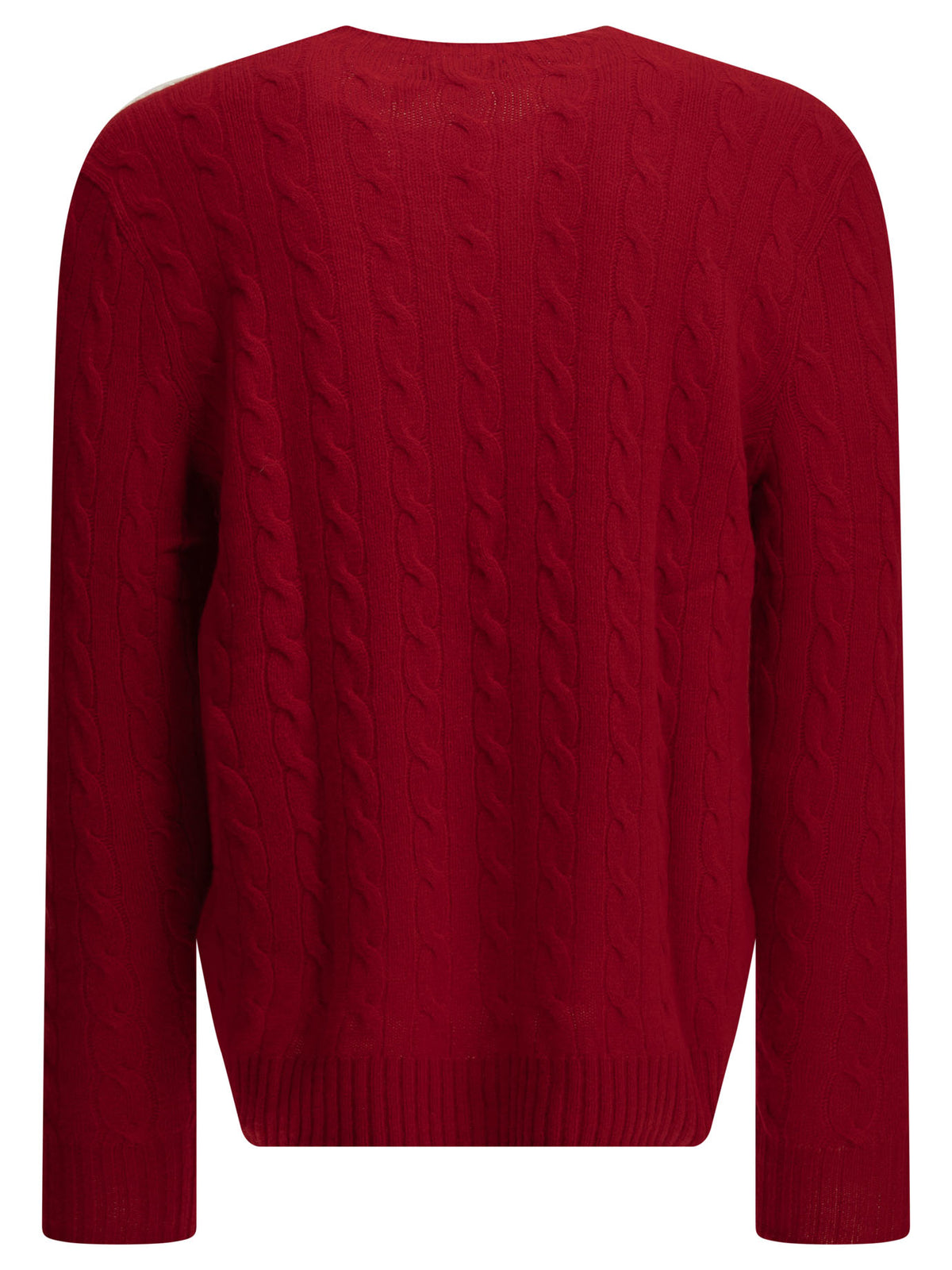 Polo Ralph Lauren Wool and cashmere crew-neck sweater with logo - Red