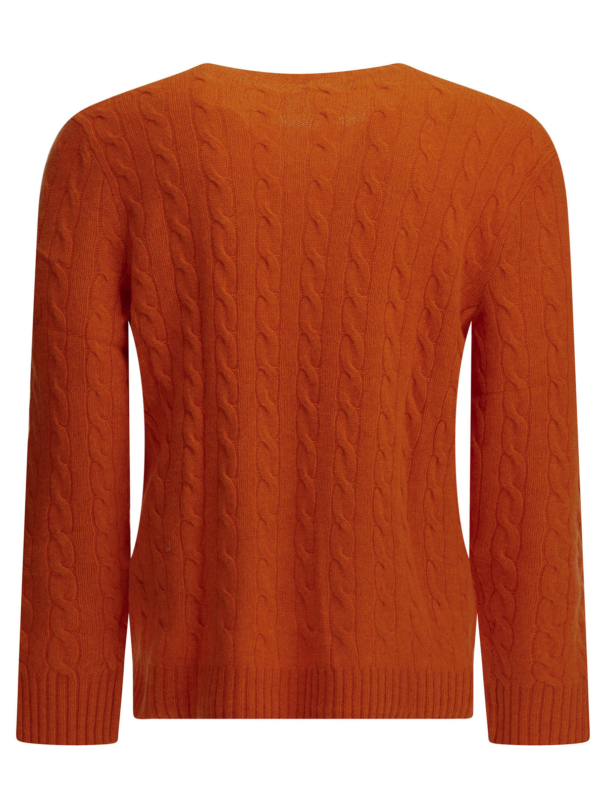 Polo Ralph Lauren Wool and cashmere crew-neck sweater with logo - Orange